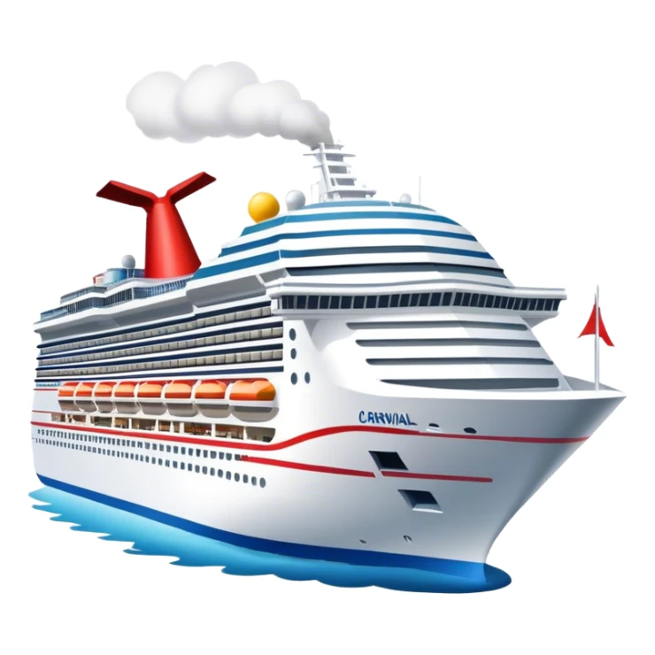 carnival carnival cruise ship exhaust  sticker