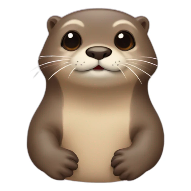 Loutre qui fait un doigt d'honneur sticker
