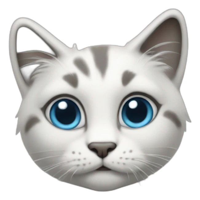 full body shot of smurf cat sticker