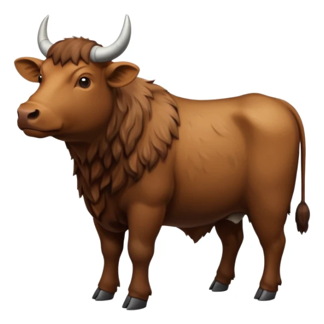 High resolution of  full body An ox sticker