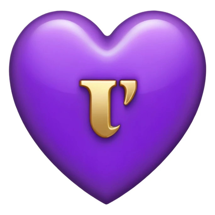 The Letter “i” inside a Purple Heart sticker