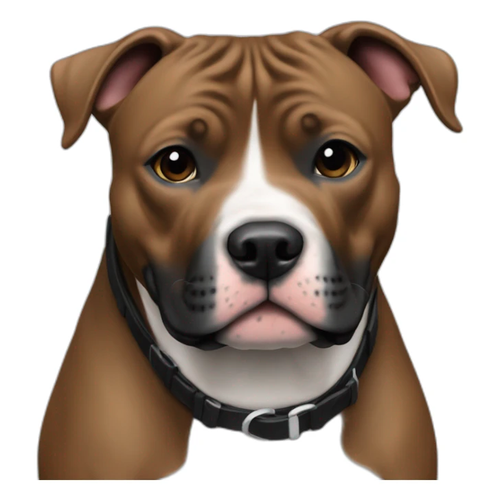 staffordshire bull terrier black sticker