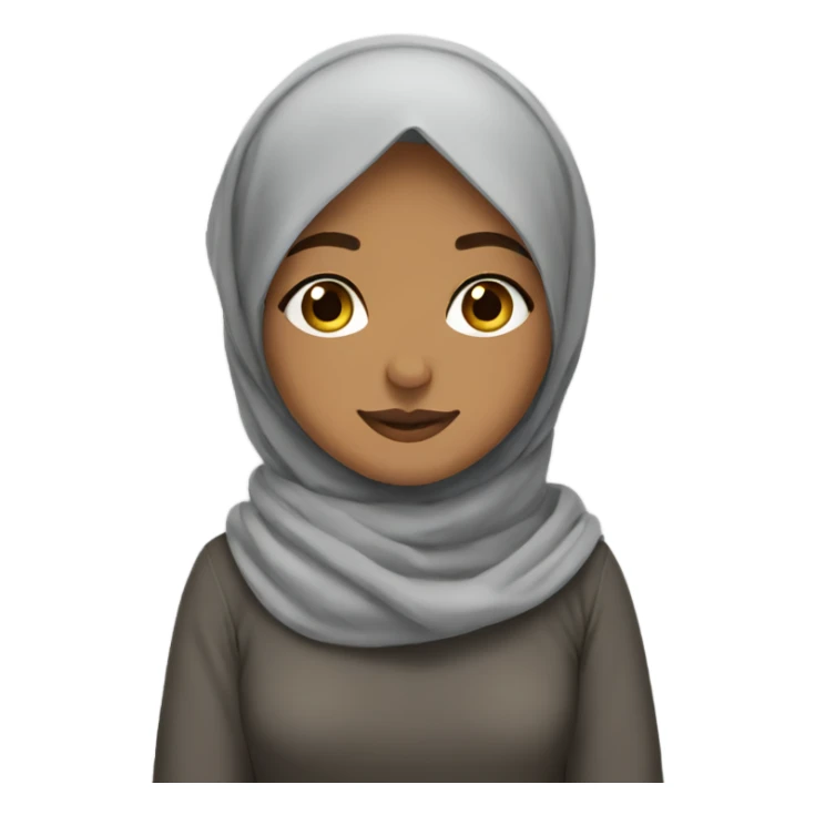 Cozy hijabi girl sticker