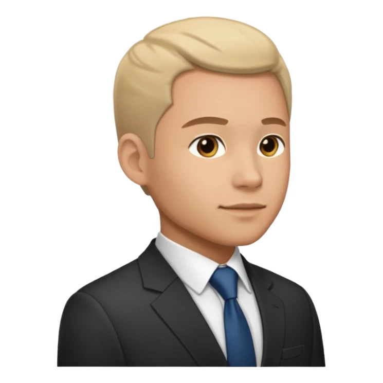 A service provider business man view side profile  sticker