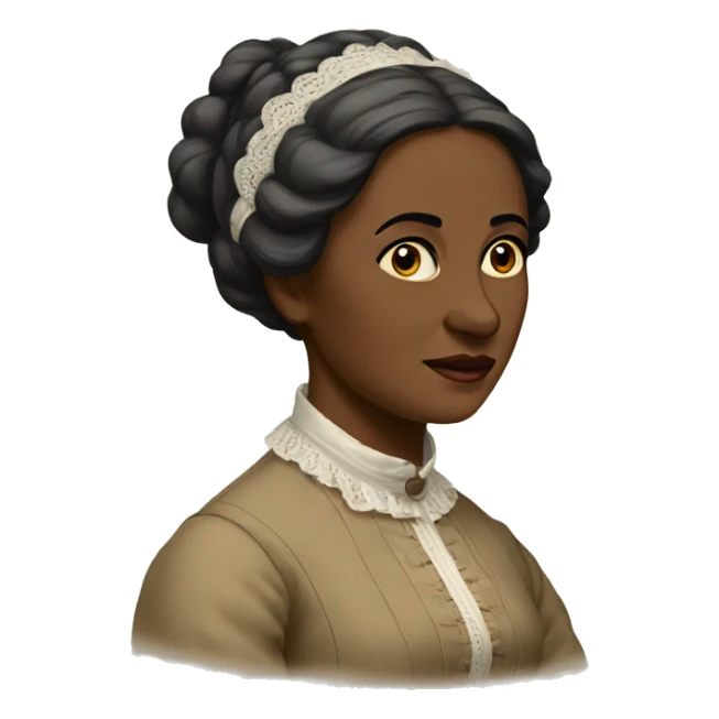 19th century woman sticker