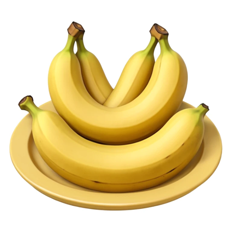 Panquecas em um prato redondo com rodelas de banana, em forma de emoji sticker