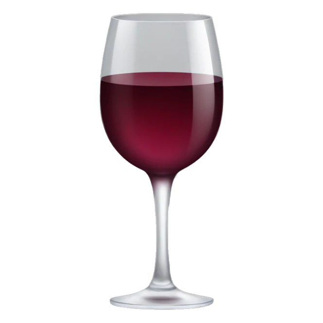 wine glass emoji that is filled to the brim with wine  sticker