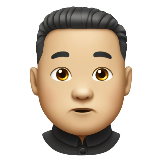 sea lion with kim jong un hairstyle sticker