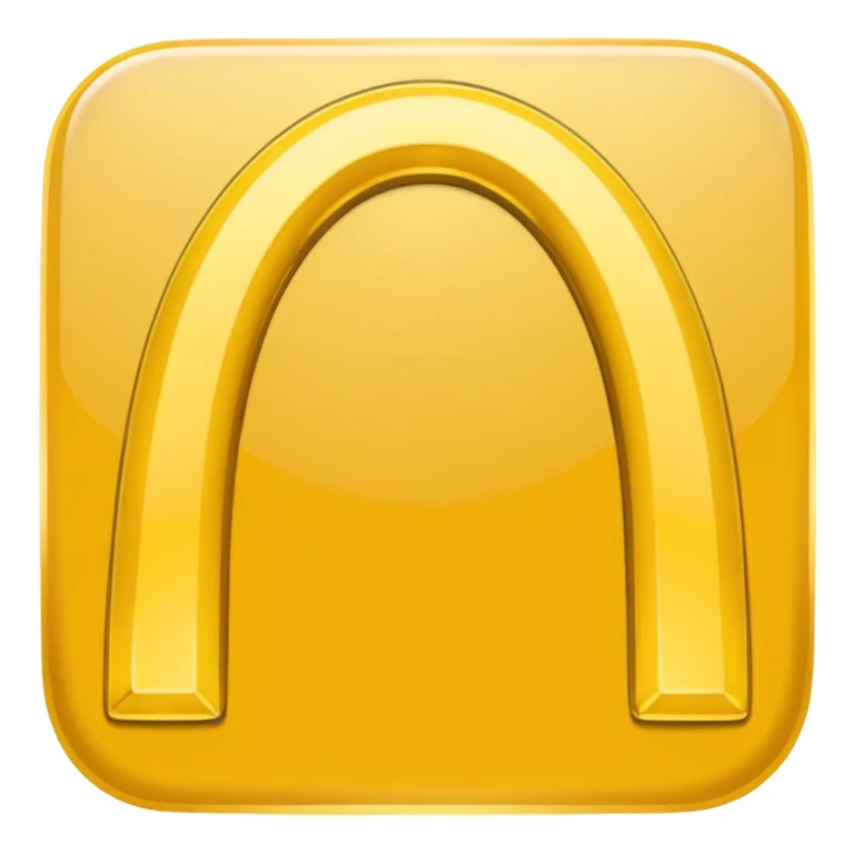 mcdonalds golden arches logo with red background sticker
