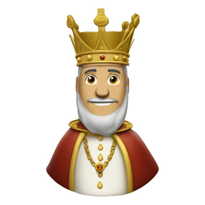 An aioli sauce bottle dressed as a king, with text saying Aioli clan sticker