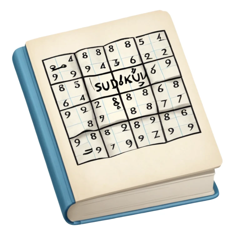 suicide note in a book of sudoku puzzles sticker