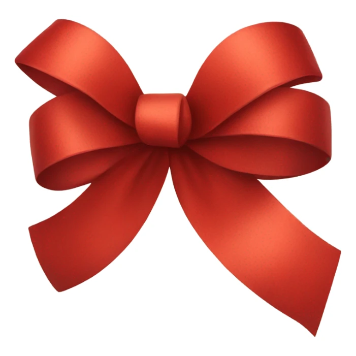 Red gift bow sticker
