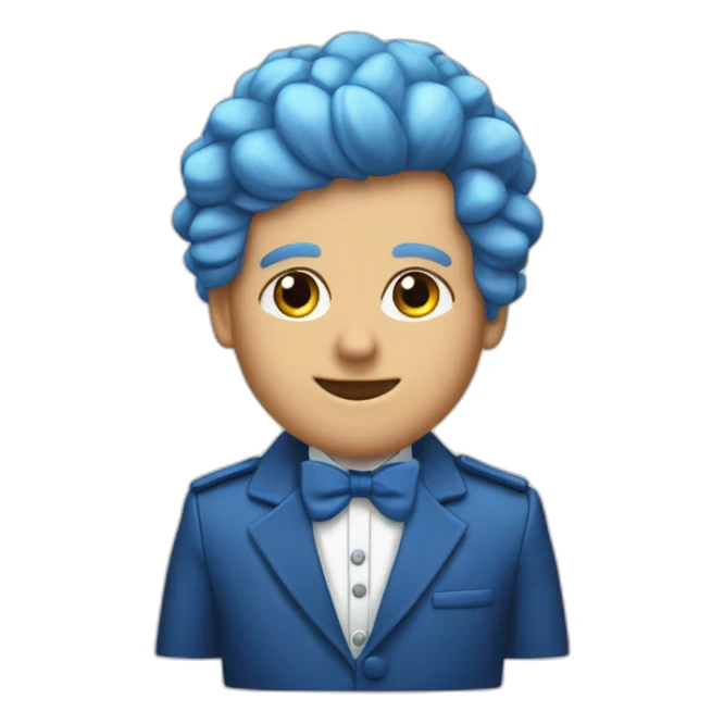 Érice zemour en gobelin lance est un bandeau bleu sticker