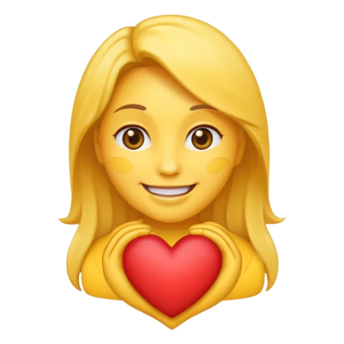 mom emoji, with heart sticker
