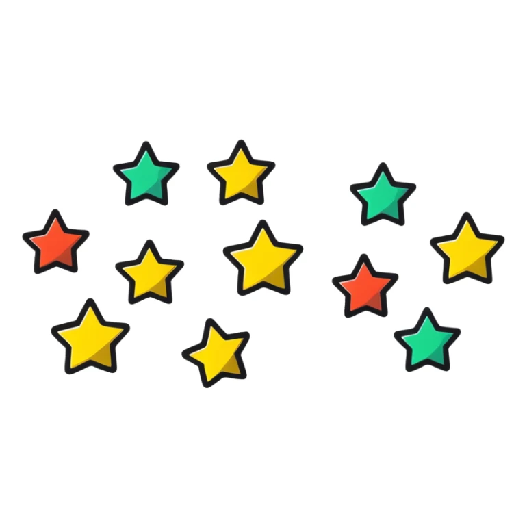 5 stars rating, excellent review sticker