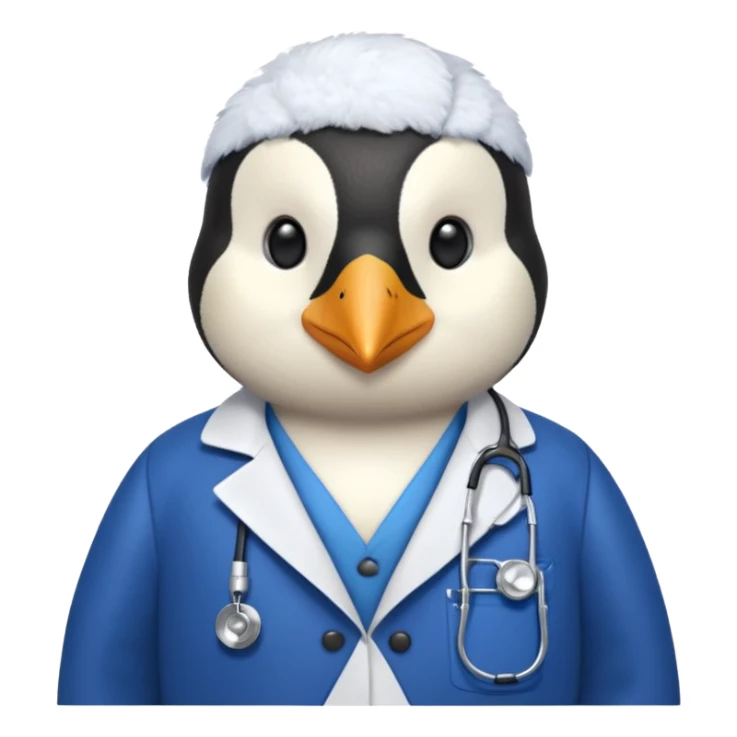 

Penguin doctor with stethoscope and blue coat.

 sticker