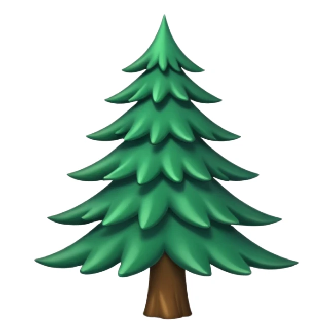 sapin en mouvement, qui se tord sticker