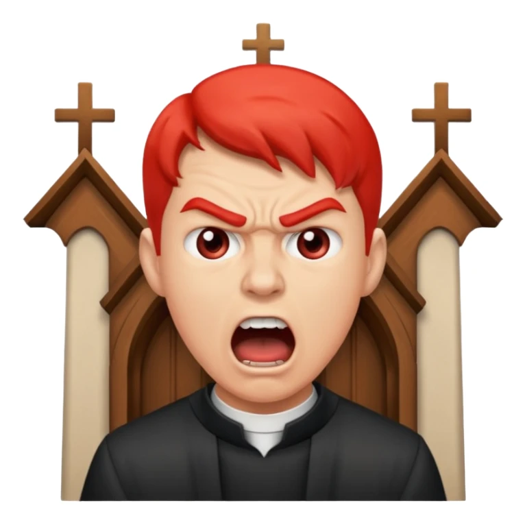 Shouting in church sticker