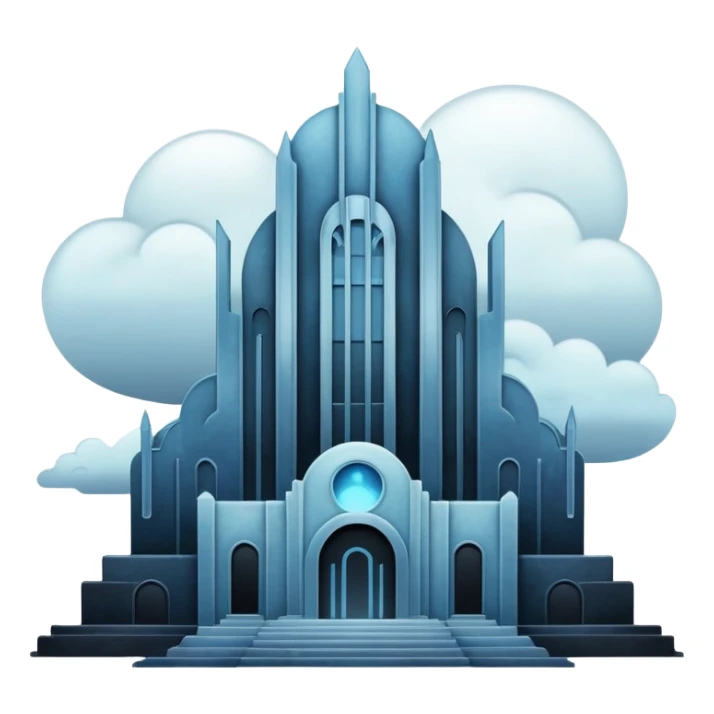 Ghostly Pastel Dark Dull Black Blue White Spectral Gloomy Dusky Dystopian Apocalyptic Aesthetic Scenery Deco sticker