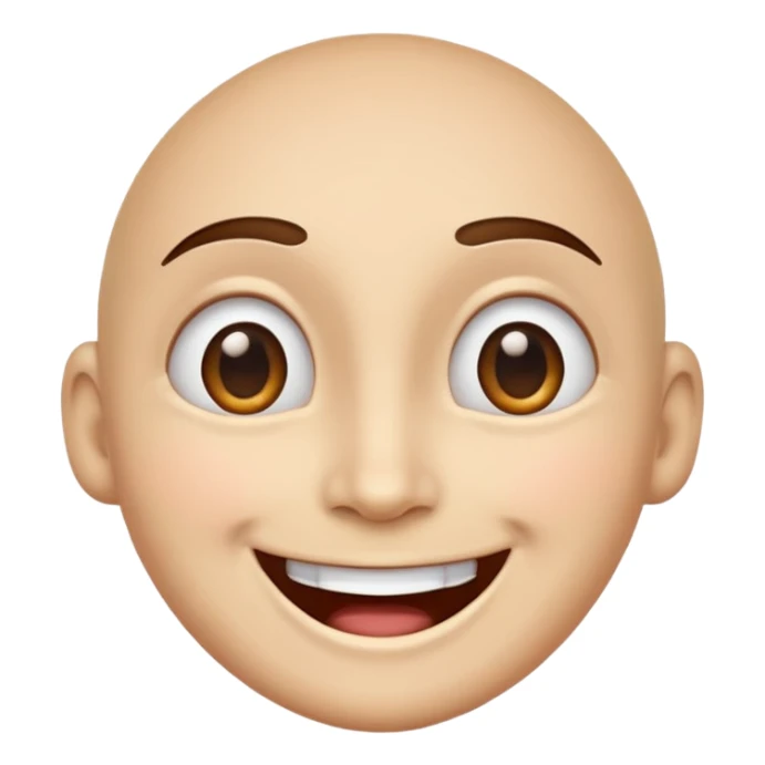 Make a face that shows that it really like something, but there are no hearts or stars in it's eyes. sticker