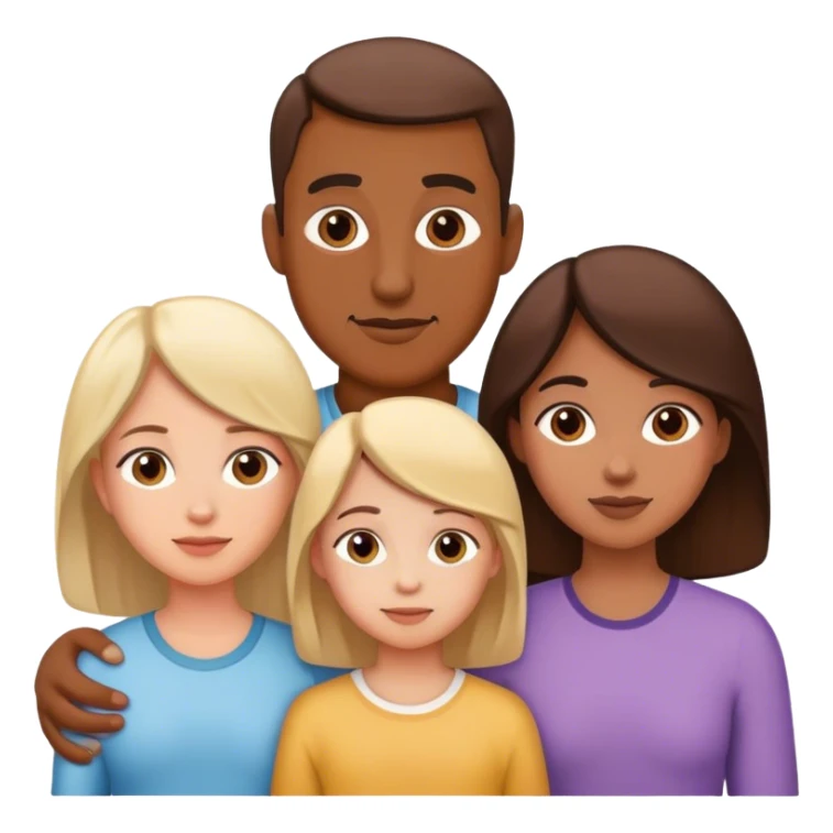 Famille de 5. Maman papa et 2 filles 1 gfarcon sticker