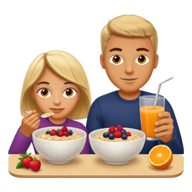 Un deportistas tomando su desayuno sticker