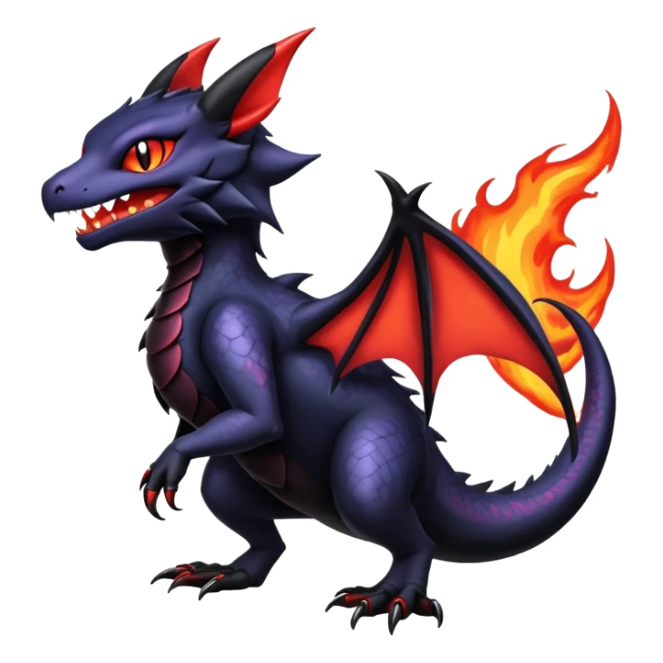 Shiny Epic Badass Gothic Noibat-Salandit-Litten-Hybrid sticker