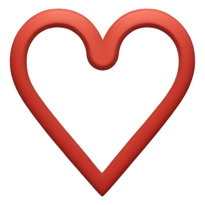 Simple red heart with and white S in the middle sticker