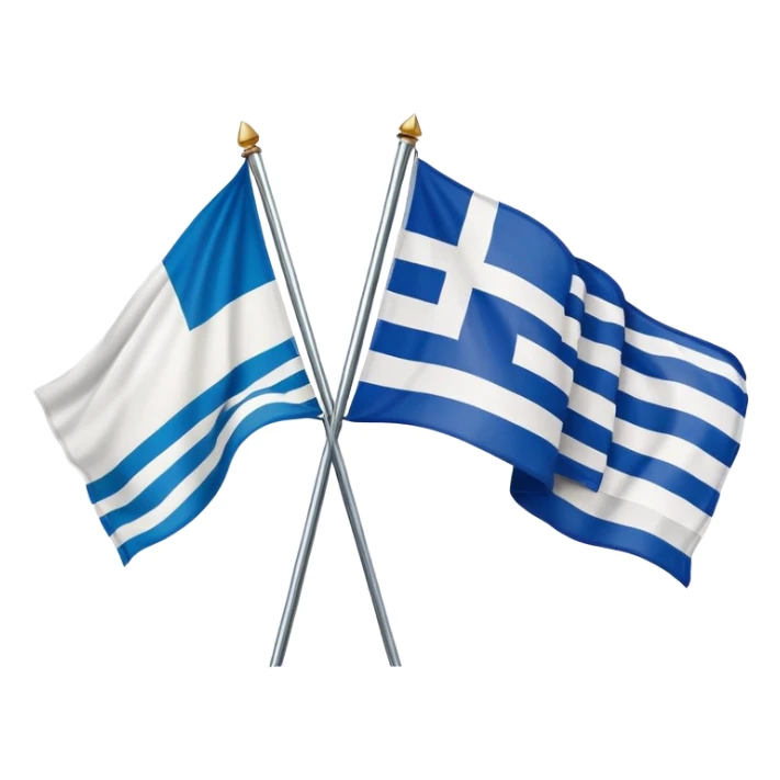 Italian and greek flag in one emoji  sticker