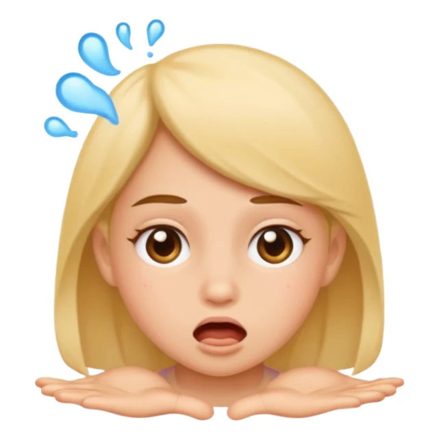 Girl farting  sticker