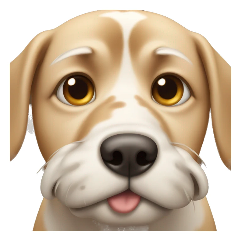 Dog with runny nose and eye bags sticker