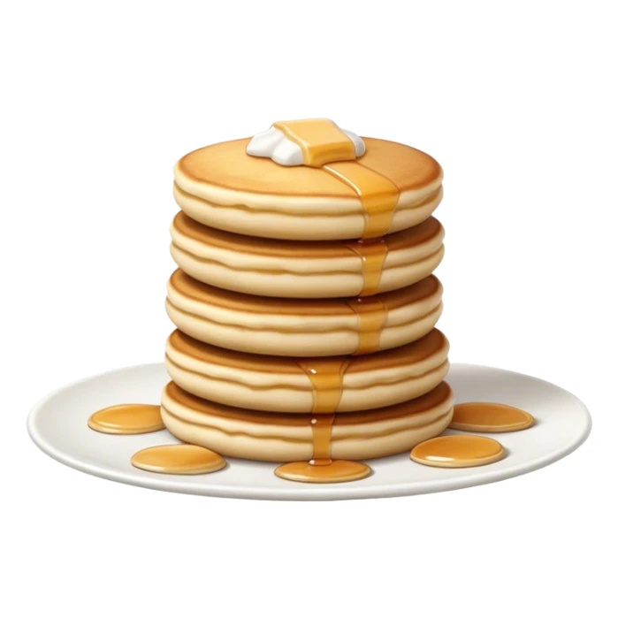 Cinematic Realistic Poffertjes Dessert Emoji, depicted as small, fluffy mini pancakes dusted with powdered sugar rendered with lifelike texture and warm, inviting lighting. sticker