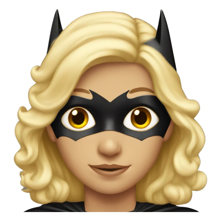 Blond teen dressed as Batman  sticker