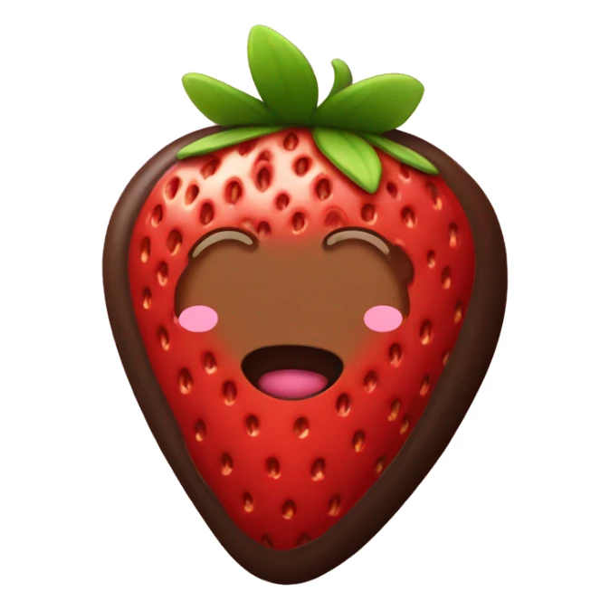 Strawberry in chocolate  sticker