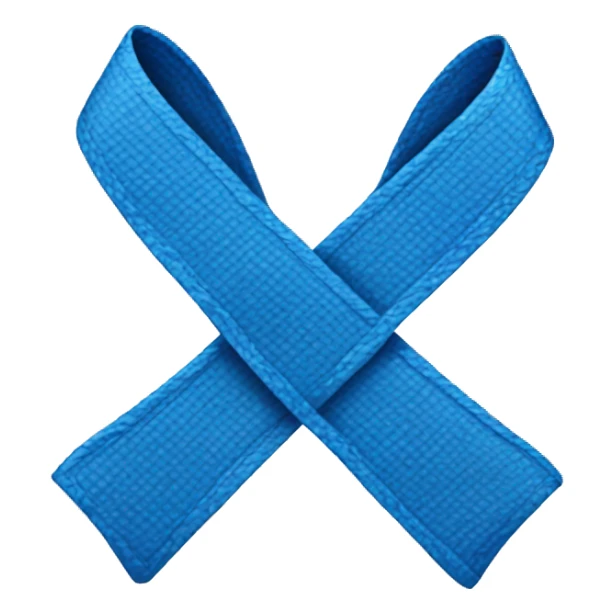 Blue cancer ribbon sticker
