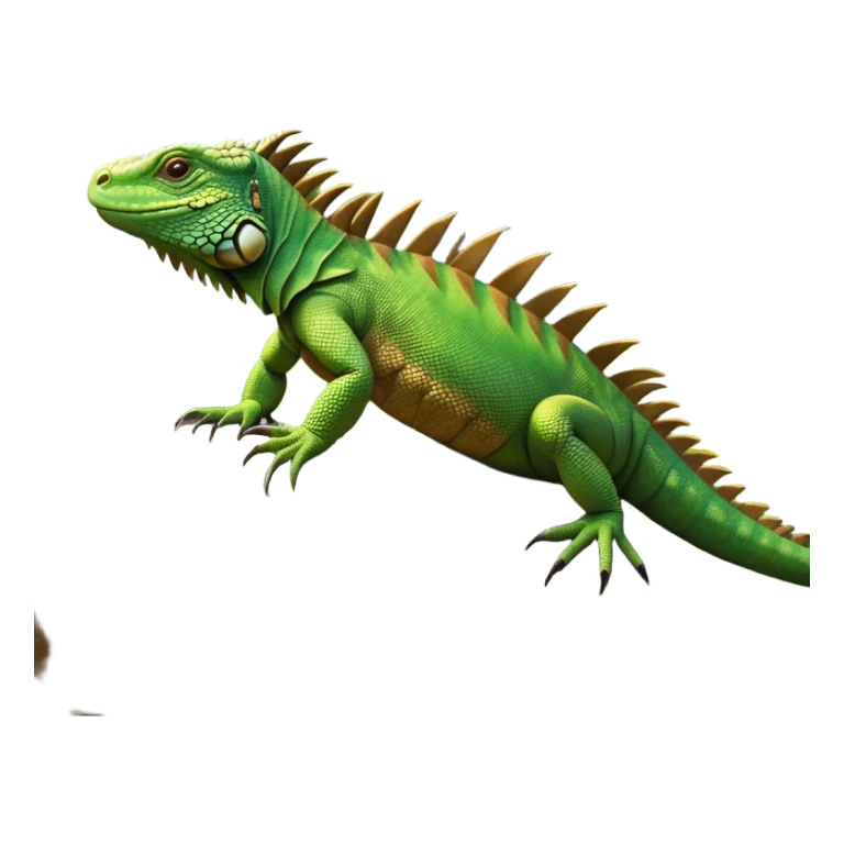 cinematic-iguana-realistic-full-body-basking-emoji,-long-scaly-body-stretched-out-on-a-sunlit-rock,-spiny-ridge-running-down-its-back,-textured-green-and-brown-skin-dappled-with-light,-sharp-intelligent-eyes-studying-the-surroundings,-long-tail-draped-over-the-stone,-simplified-yet-realistic-focused-features,-highly-detailed,-glowing-with-a-warm-tropical-glow

 sticker