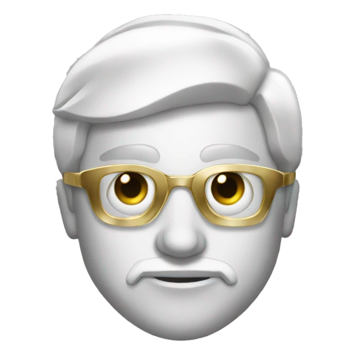 White gold party sticker