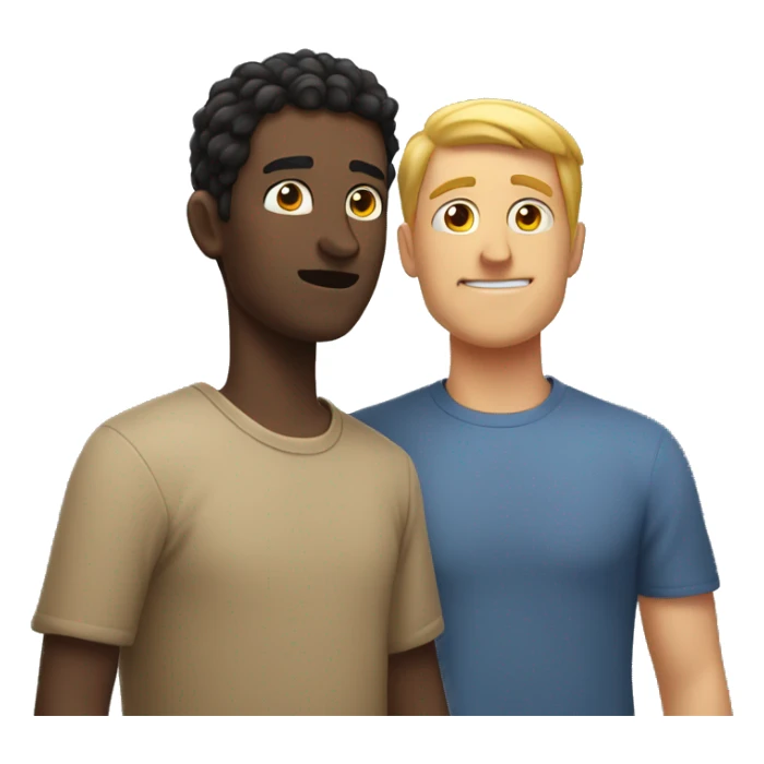 Guy standing over the shoulder of another guy breathing heavily sticker