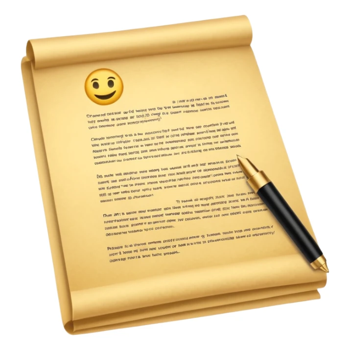 Professional warranty contract golden paper signed sticker