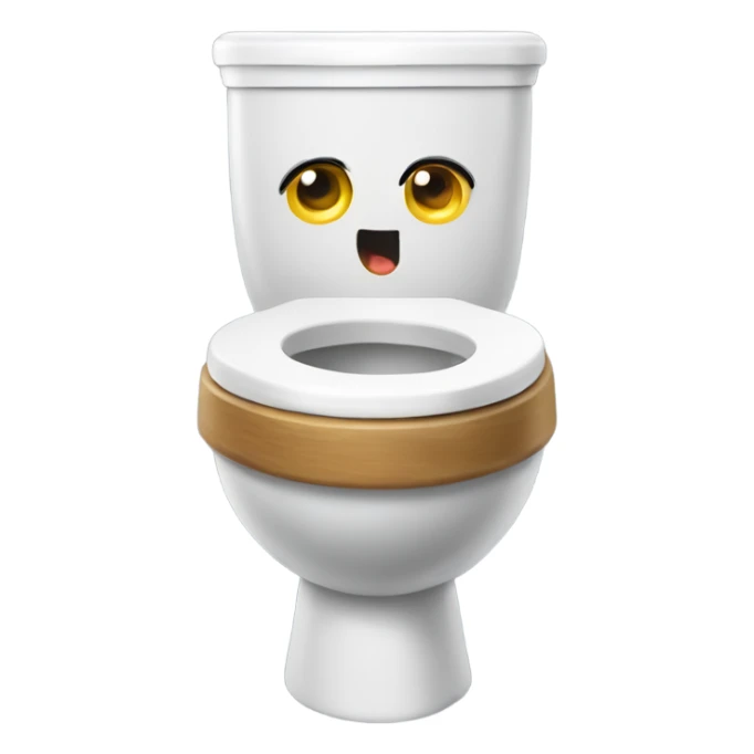 Mewing skibidi toilet sticker
