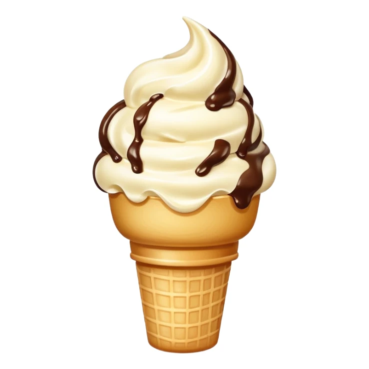 A single scoop of ice cream, smooth and creamy texture, glossy and soft, realistic, high detail, simple and cute design, isolated on white background, centered composition
 sticker