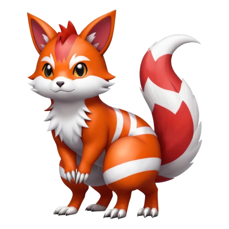 Shiny Furret-Litten-Zangoose-Hybrid (Full body) sticker