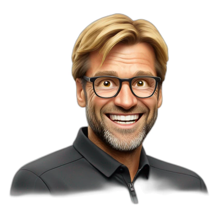 jurgen Klopp angel smile sticker