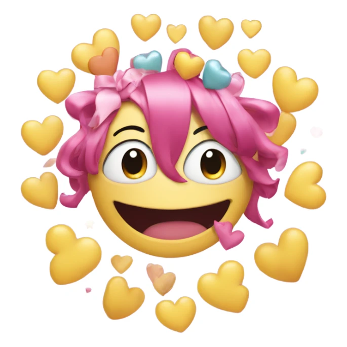 Happy 2025 with hearts and bows  sticker