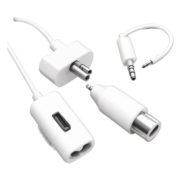 stereo adapter mini to big jack for headphones cable sticker