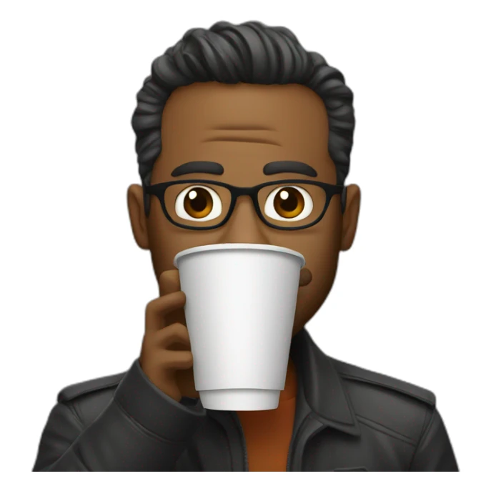 film director drinking lot of coffee sticker