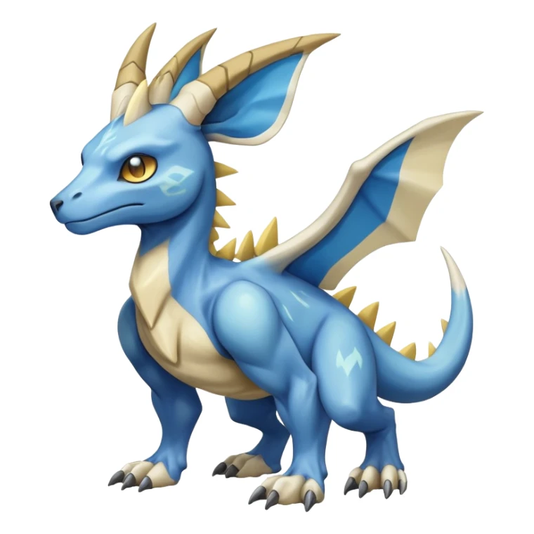 Manectric-Lucio-Cubone-Draco-Fakémon-hybrid-creature (full body), 4 legs sticker