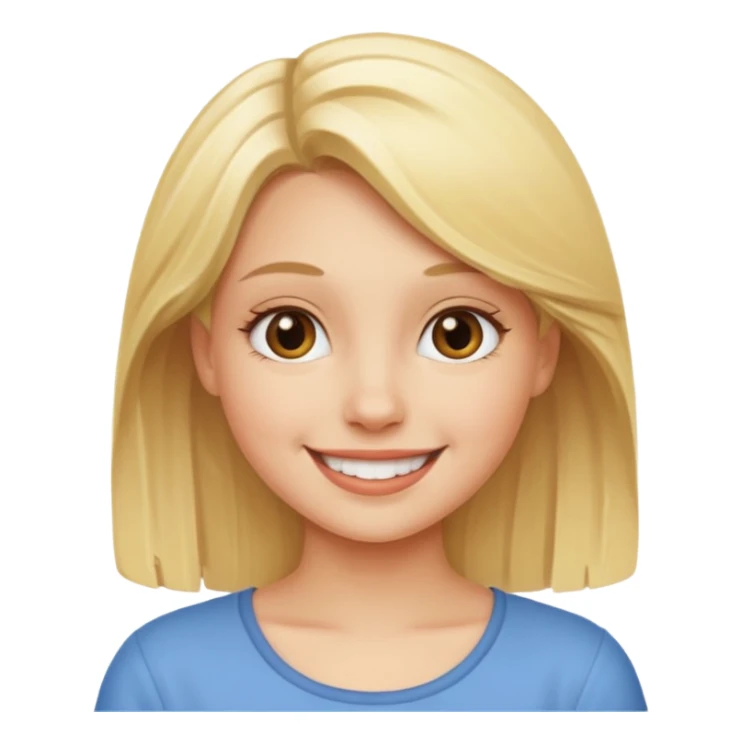 Good idea blonde girl sticker