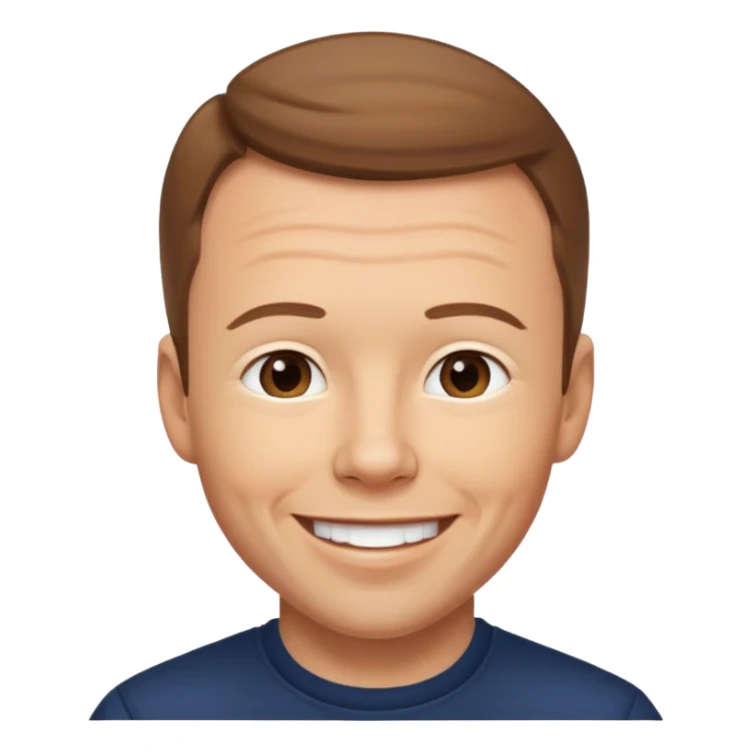 Donnie Wahlberg with light brown hair sticker