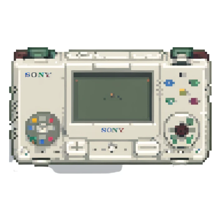 белый плеер Sony, no background sticker